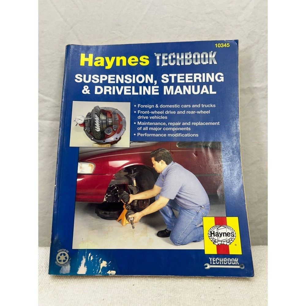 Haynes Techbook 10345 Suspension Steering and Driveline Repair Manual 1998